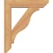 Ekena Millwork Funston Slat Smooth Bracket w/ Offset Brace, Western Red Cedar, 5 1/2"W x 22"D x 26"H BKT0604X22X26FST06SWR - alternate 2